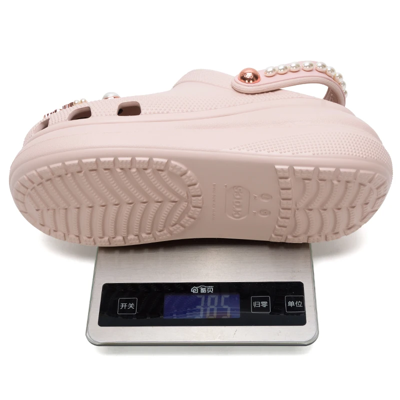 Crocs (Crocs) Men's and Women's Shoes Classic Clogs Butterfly Pearl Puff Clog Slippers 211539-6Ur