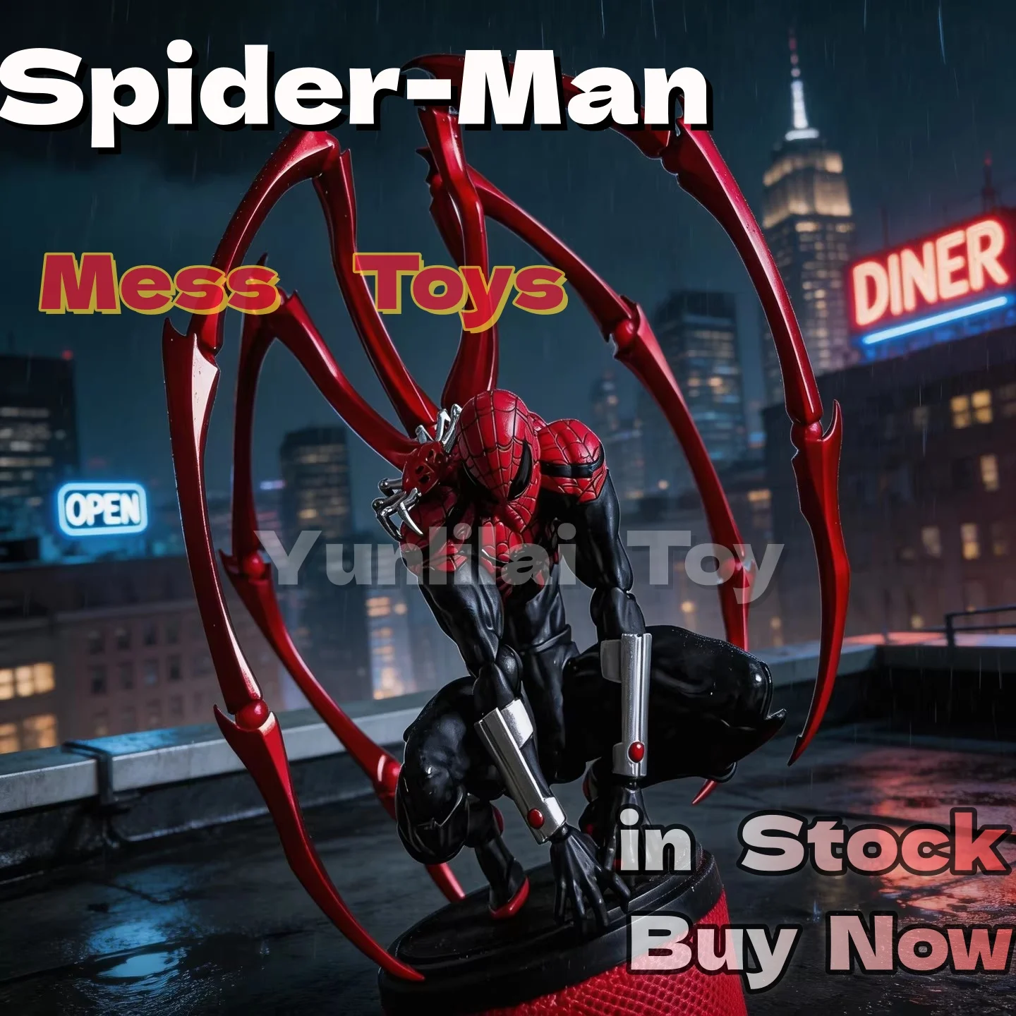 

Mess Toys Superior Spider Man Action Figure Doctor Octopus Tentacles Peter Parker Spiderman Collectible Model Gifts Anime Fans
