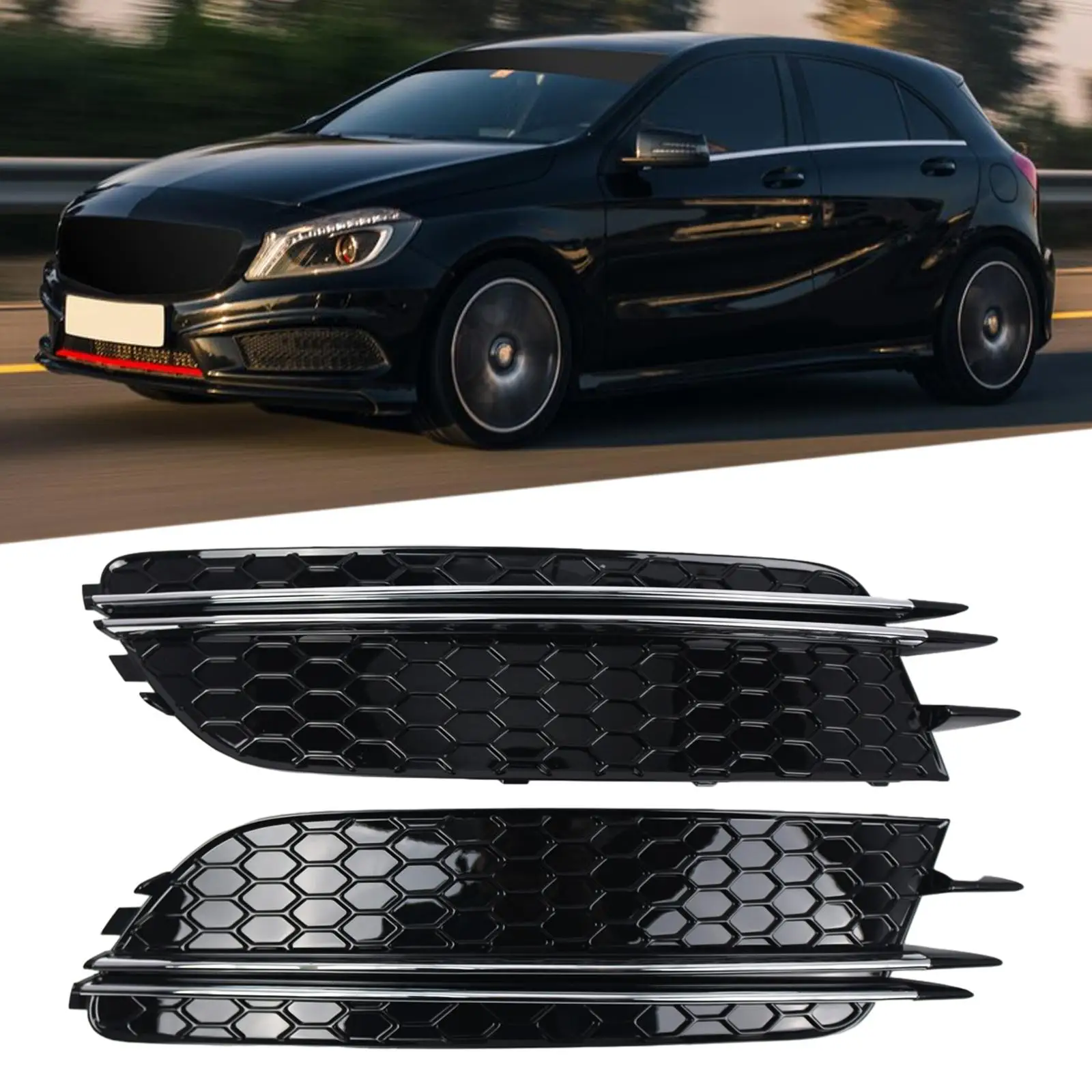 Bumper Grid Cover Replaces 4G0807682F for A6 C7 2012-2015 Pre-facelift