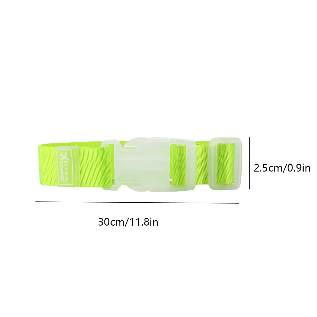 Adjustable Luggage Strap Anti-lost Clip Bag Fixing Travel Nylon Belt Suitcase Bag Hanging Buckle Strap Orange Yellow