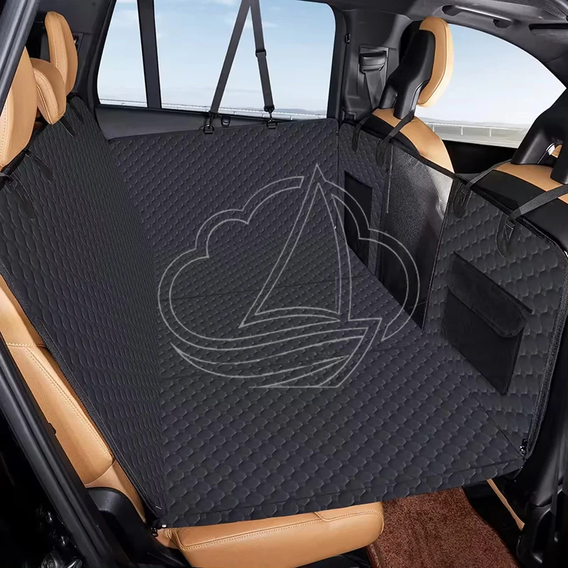Extended Dog Car Seat Cover Waterproof Anti-Slip Pet Backseat Mat Car SUV Truck Travel Bed
