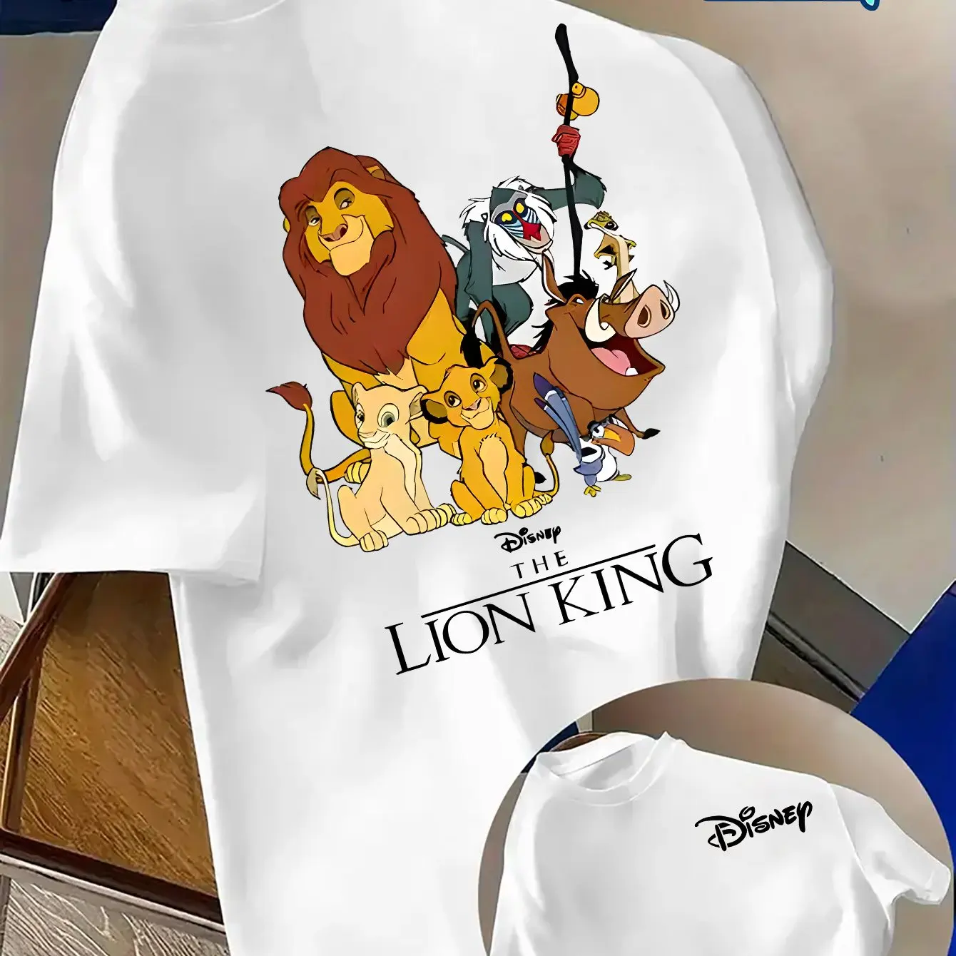 تي شيرت رجالي مطبوع مع حدث سيمبا ليون كينج وملابس كاجوال لكل من الرجال والنساء بأكمام قصيرة للأزواج