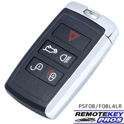 DIYKEY PSFOB / FOBL4LR 5B Inteligentny pilot zdalnego sterowania do Land Rover Velar Range Discovery do Jaguar 2017 2018 2019 2020 315 MHz/434 MHz