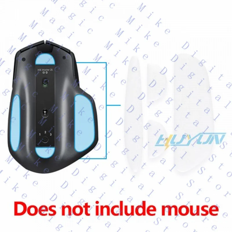 H Curved Edges Mouse Feet Skates for Logitech MX Master 2S/3 Mouse