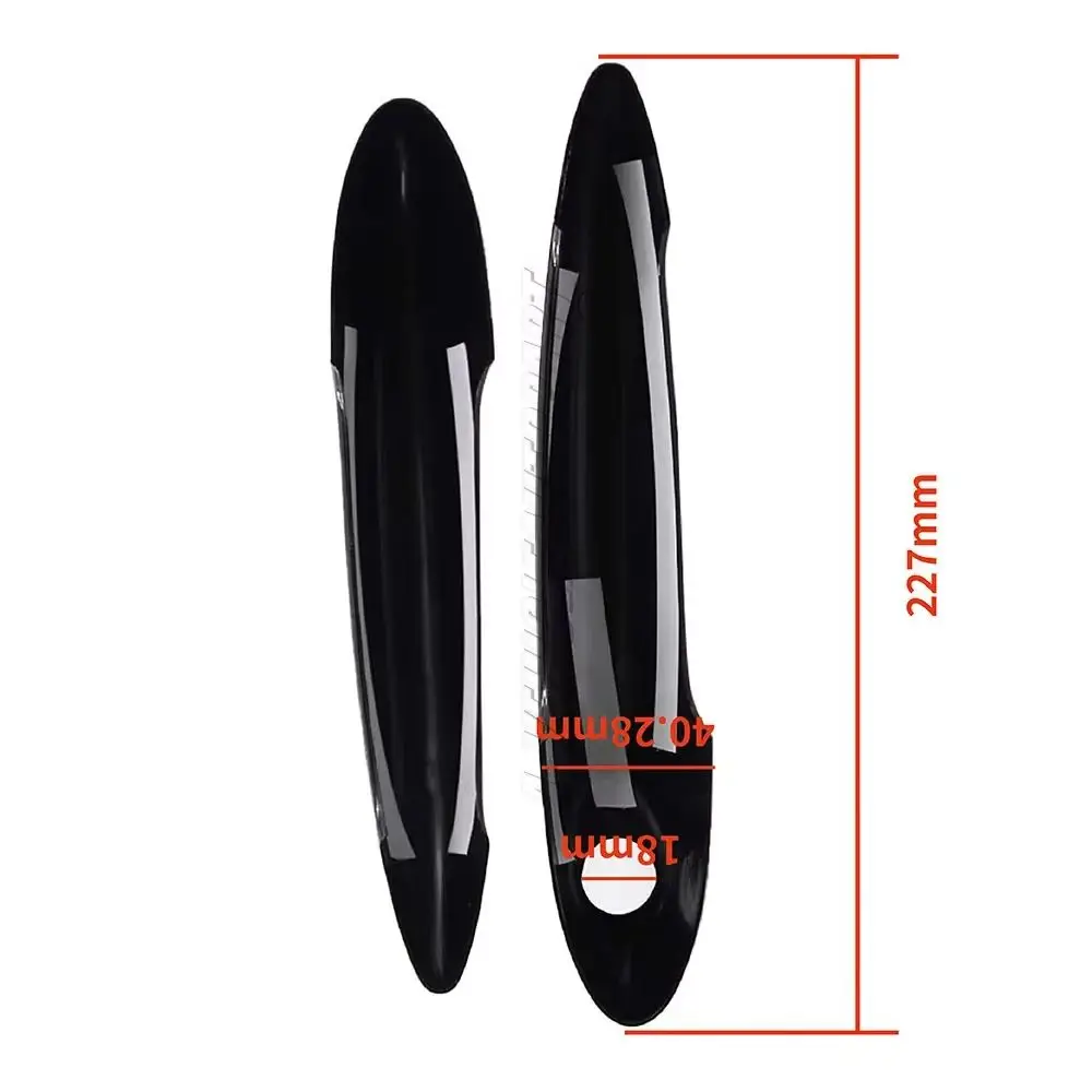 New For BMW MINI R50 R52 R53 R55 R56 R57 R58 R59 1Pair Door Handle Black or Carbon Fiber Cover Easy Installation Car Accessories