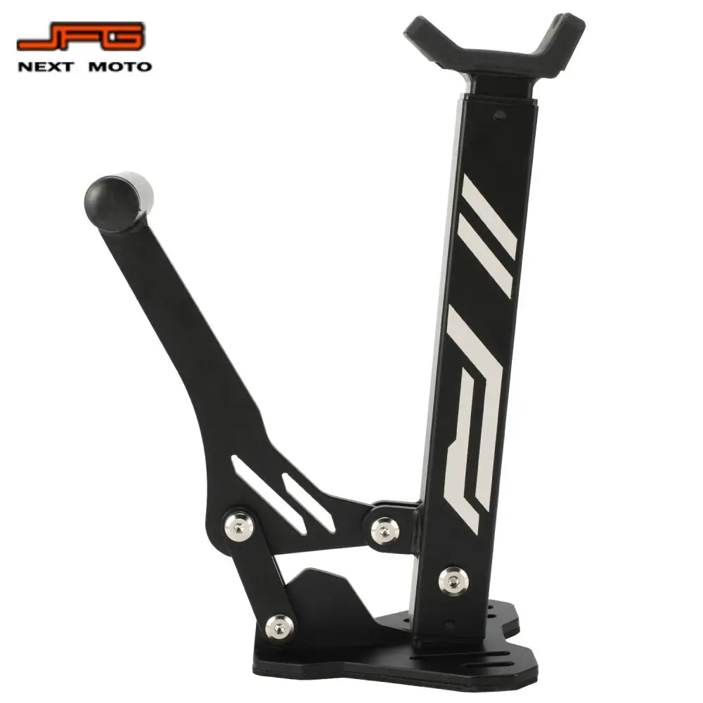 Suporte universal para roda de motocicleta, suporte lateral para economia de trabalho, para harley honda ktm yamaha, bicicleta elétrica da sujeira