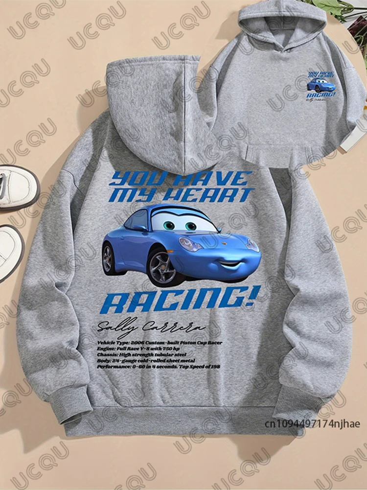 2026 The Cars Sally Felpe con cappuccio grafiche per donna Uomo Autunno Inverno Pullover a maniche lunghe Felpa casual Top per coppie oversize