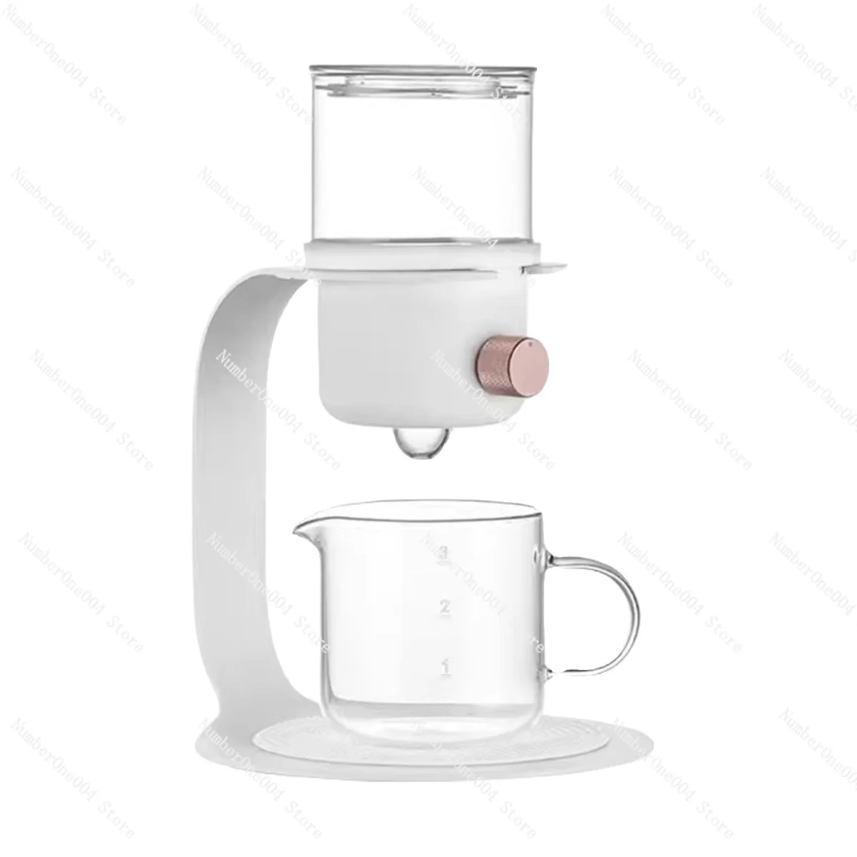

Drip Tea Maker - Semi-Automatic Coffee Pot with Glass Carafe, Japanese Style Herbal Tea Infuser