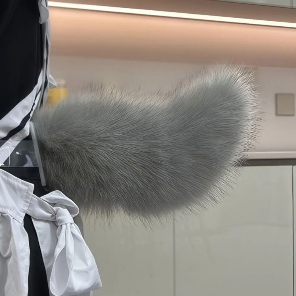 Transparent Belt Electric Furry Tail Realistic Furry Moving & Shaking Cosplay Tail Remote Interactive Adjustable Cat Tail Party