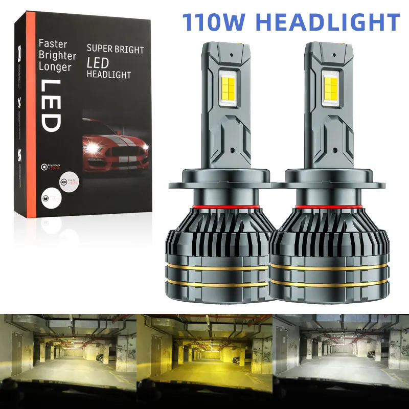 3000k 4300k 6000k H1 Headlight head h3 led bulbs h11 12v 110w auxito led h7 h4 led car bulbs led h8 lamp hb3 9005 9006 9012 hir2