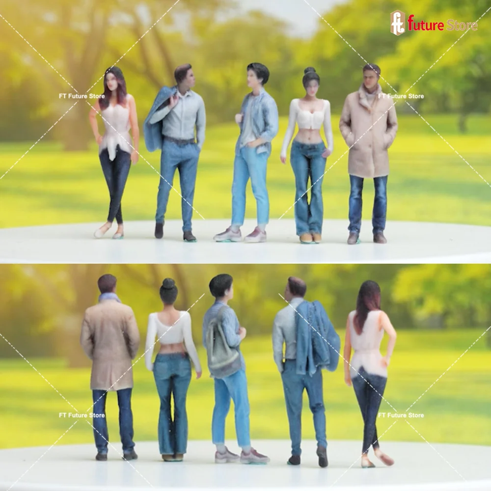

Real Person Miniature Figure 1/64 1/43 1/24 1/18 Male Female Standing Posture Scene 3D Print Mini Doll Diorama Model Props Decor
