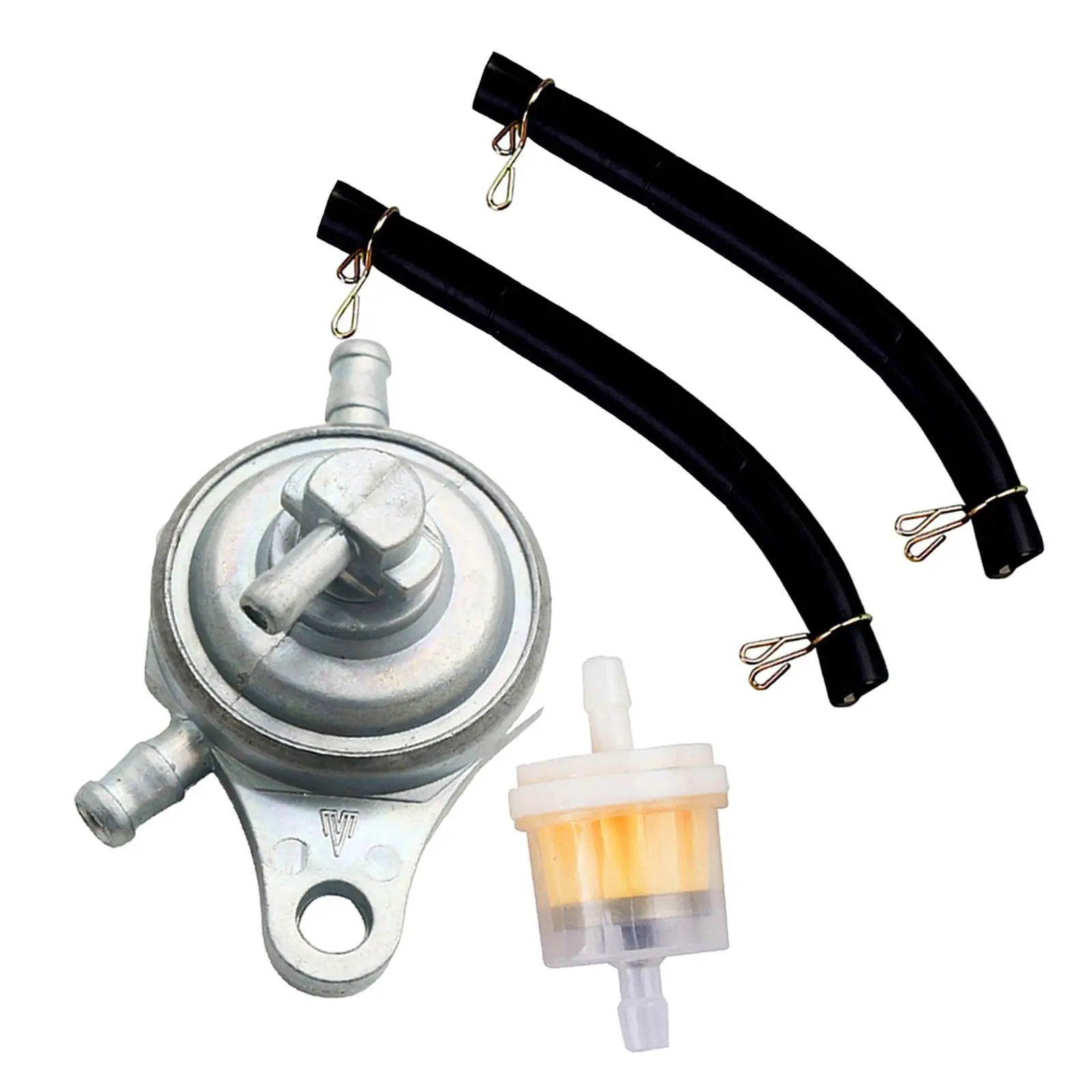 High Quality Universal Aluminum Inline Fuel Oil Switch with Filter for 50CC 125CC 150CC GY6 Scooter Tuning view 5