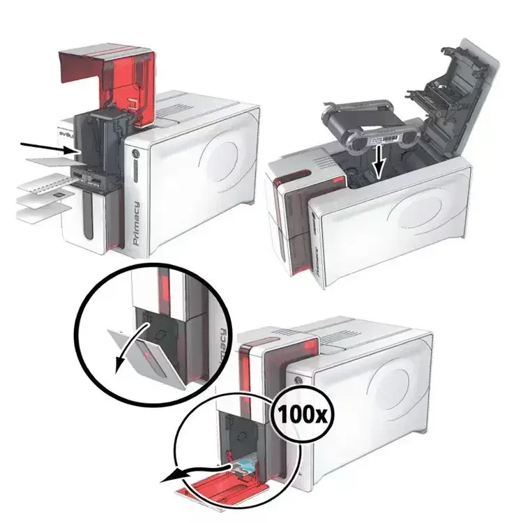 Primacy Single/Dual-sided Used For Evolis Primacy 2st Generation Model PVC ID Card PVC Printer Printing Machine