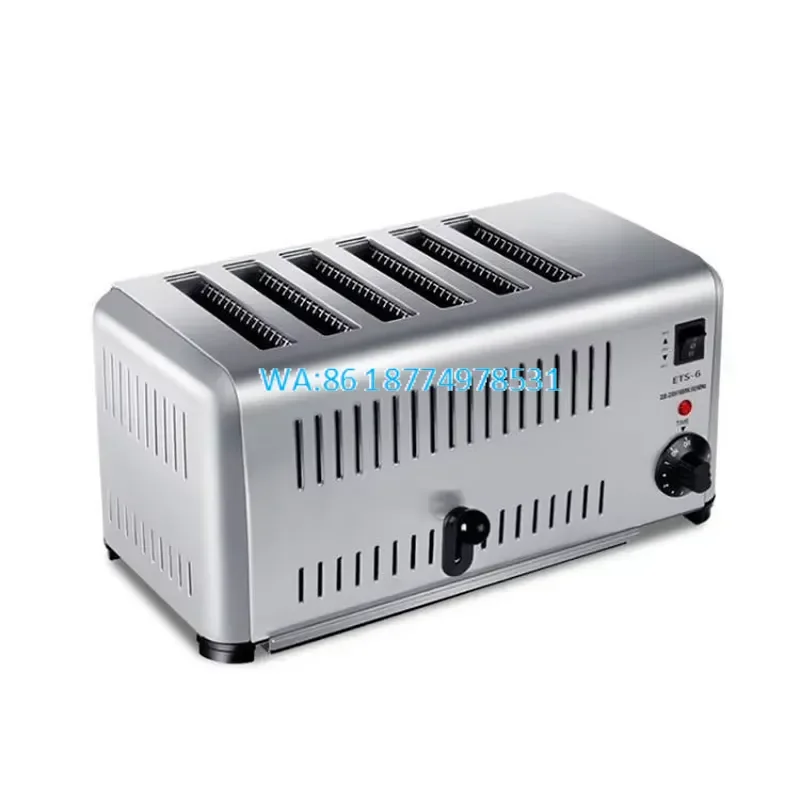 Wmwmnu Automatic Pop-up Bread Toaster Sandwich Maker 6 Piece Breakfast for Burger Bun Toaster