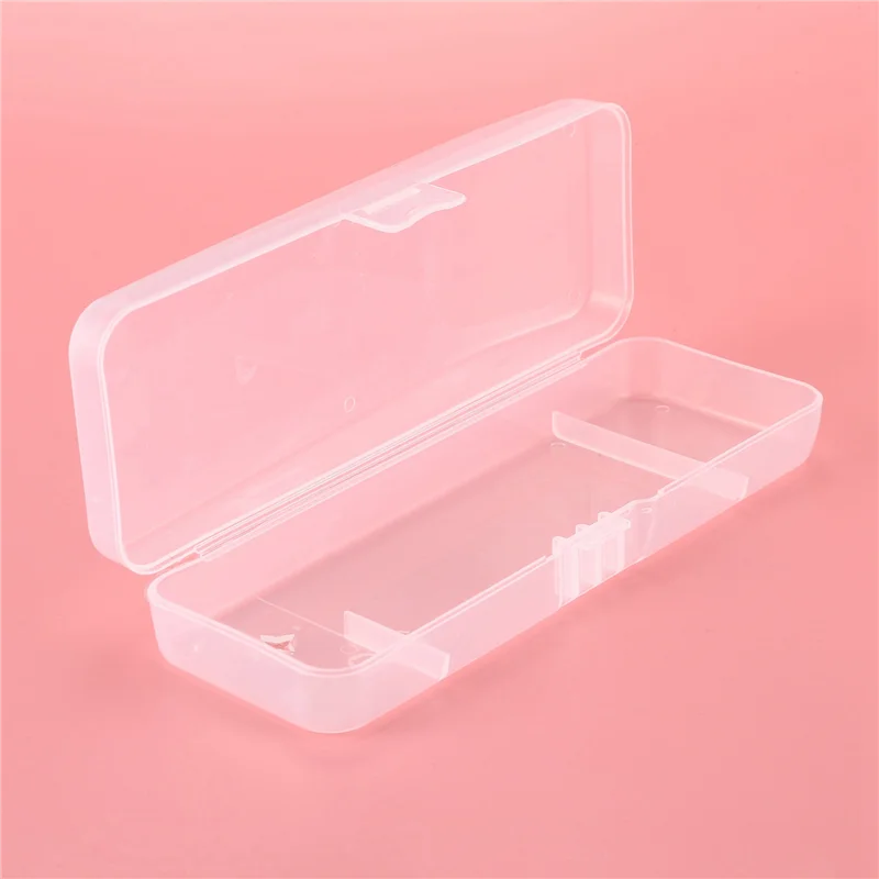 A83X-3 Pcs Travel Double Edge Razor Storage Box Men Shaver Case Razor Accessories Transparent Razor Holder