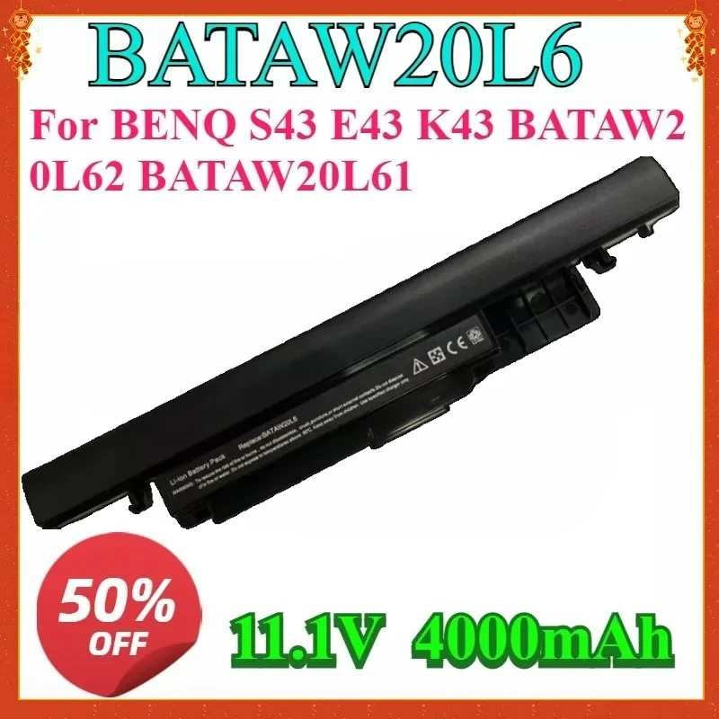 

New For BENQ S43 E43 K43 BATAW20L62 BATAW20L61 New High-quality 11.1V 4000MAH Laptop Replaceable Battery