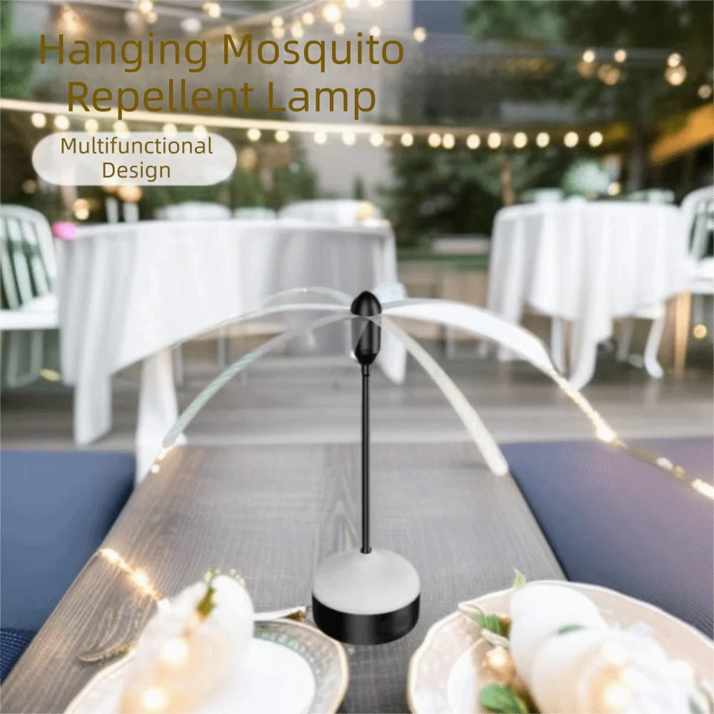 

Foldable Design Fly Fan Multi Functional Night Light Mosquito Repellent Fan Repellent Light Hangable Table Fan Outdoor Use