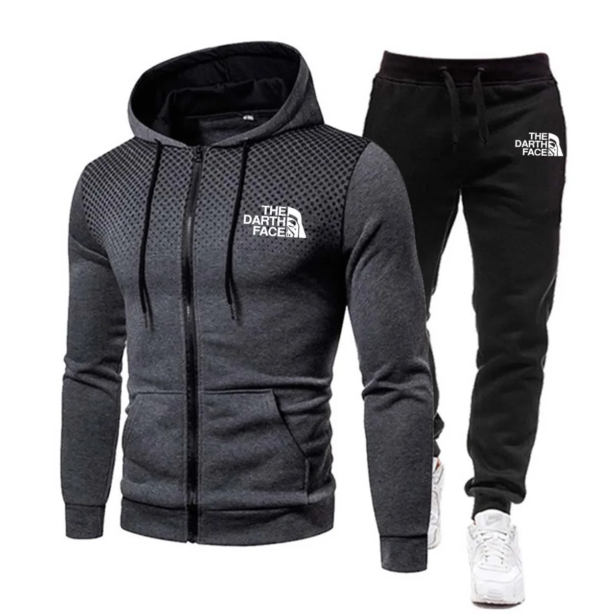 

Autumn and winter men's sportswear warm sweater pants polar fleece suit men's outdoor zipper sweater casual brand high-quality j