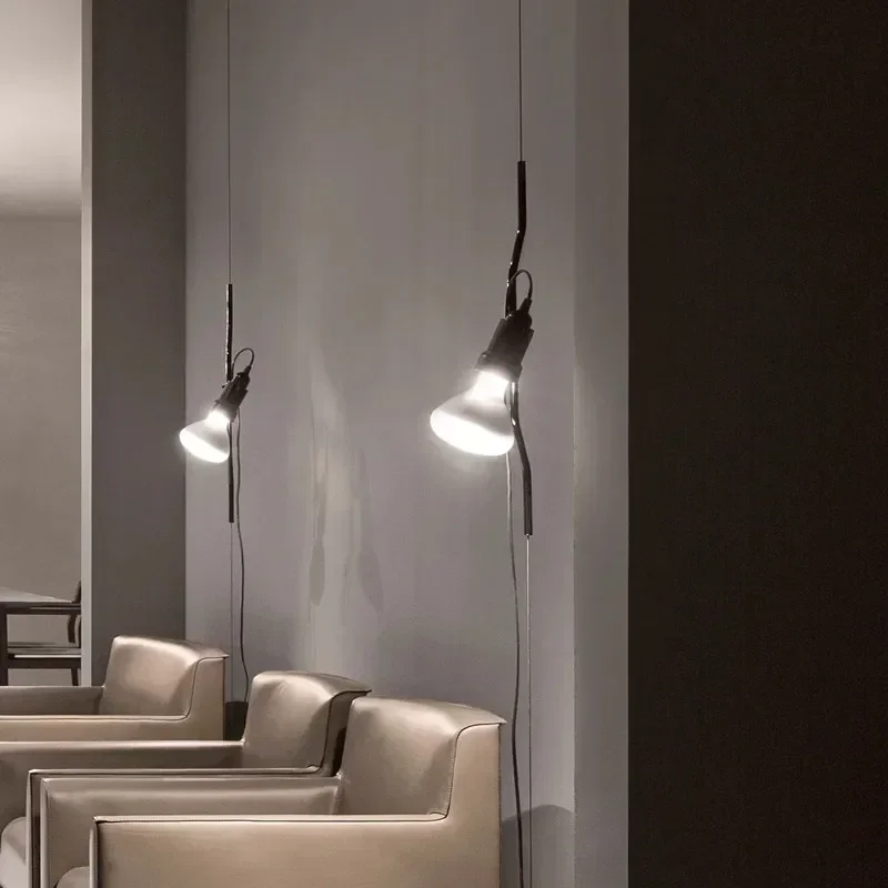 

Italian Parentesi pendant light, living room, bedroom, bedside, gallery, sofa, adjustable height, LED floor mounted hanging ligh
