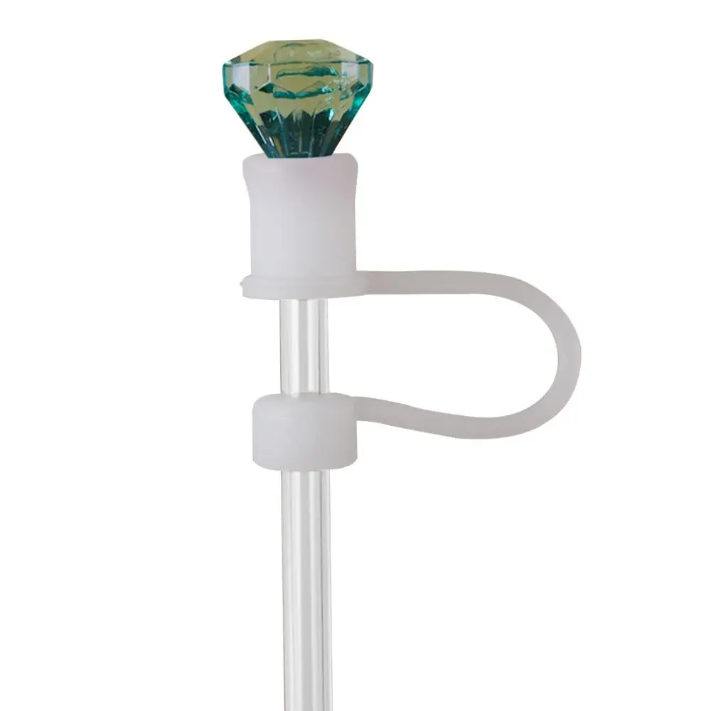 New Silicone Silicone Straw Plug Diamond Shape Reusable Drinking Dust Cap Splash Proof Cup Accessories Straw Tips Cover Bottle