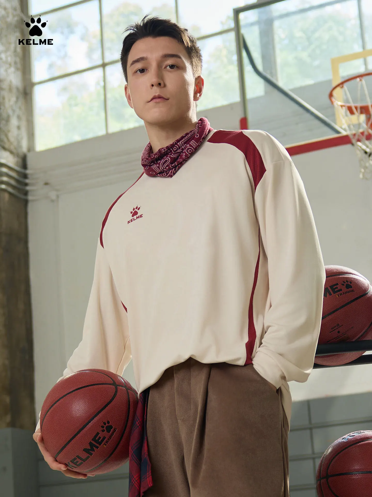 maglietta-sportiva-da-basket-kelme-per-uomo-manica-lunga-collo-tondo-design-patchwork-casual-per-fitness