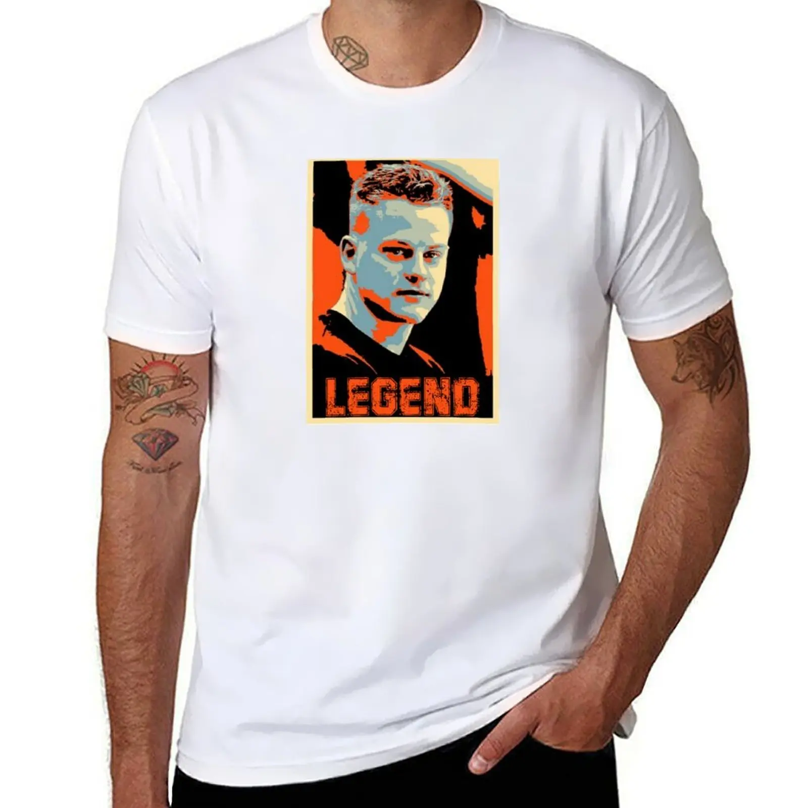 

joe Burrrow legend T-Shirt cotton t shirt man graphic t shirts for man T-Shirt