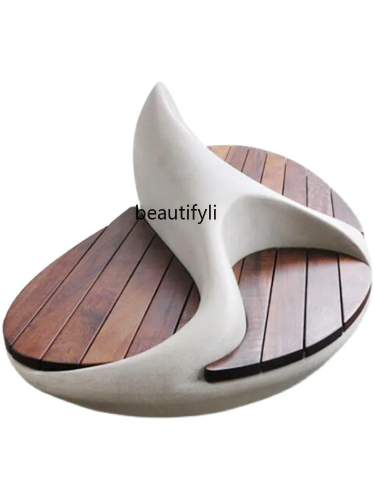 

Glass Steel High-End Shopping Mall Creative Rest Area Seat Furniture