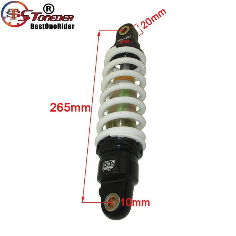 STONEDER DNM MK-AR Spring Rear Shock 265mm 250LBS For Honda CRF50 CRF70 XR70 XR50 Pit Dirt Bikes