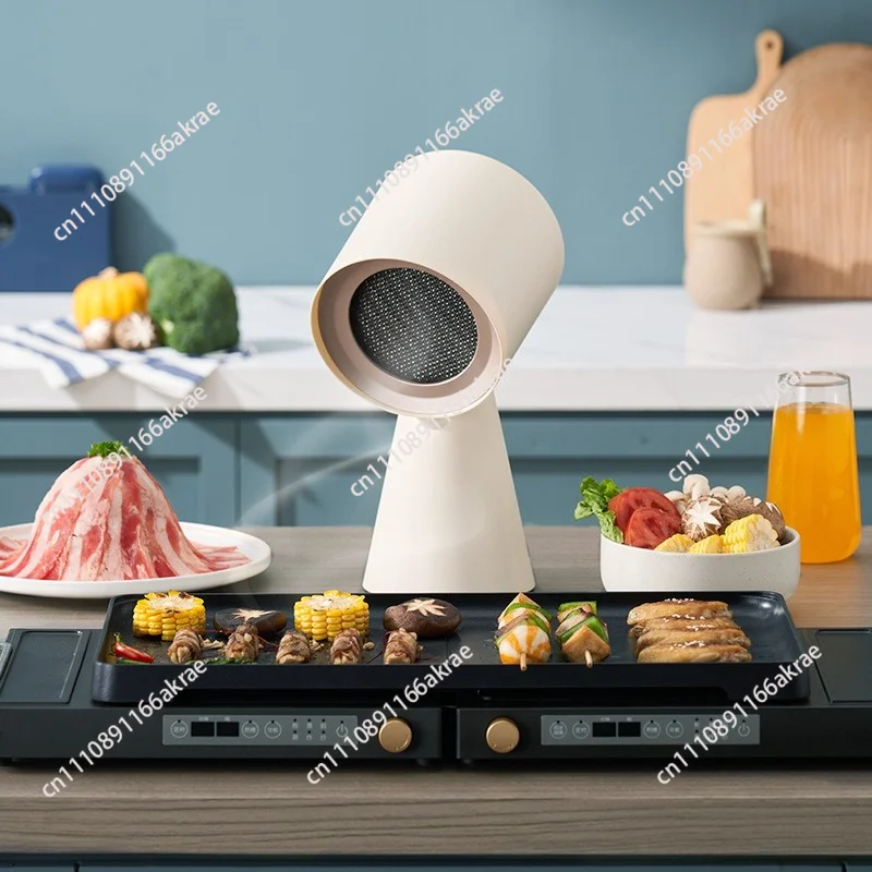 for Desktop range hood Household mini portable hot pot barbecue range hood deodorizer X