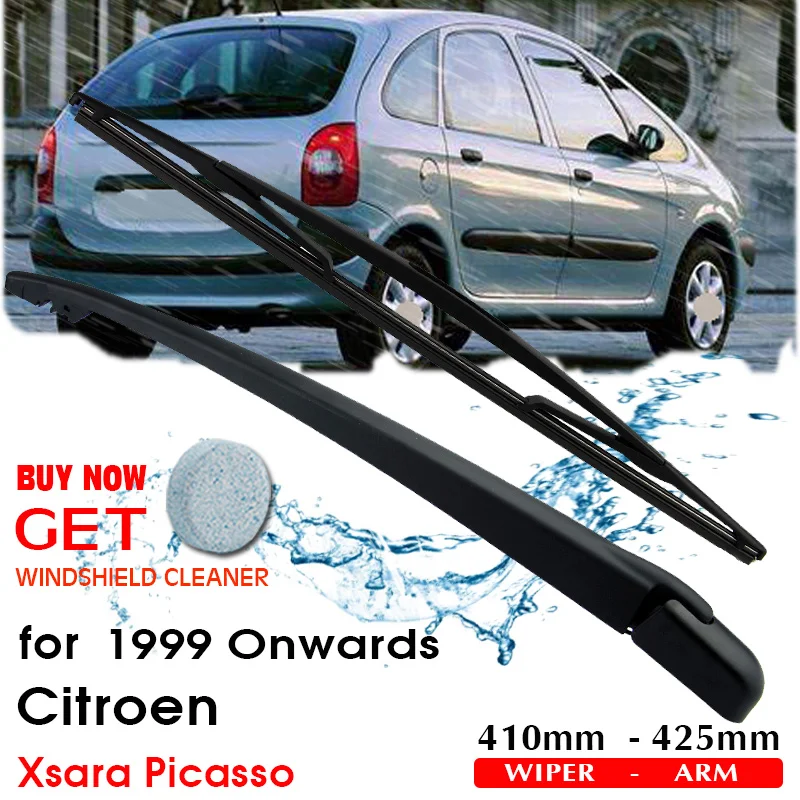 BROSHOO Car Rear Wiper Blades Back Windscreen Wiper Arm For Citroen Xsara Picasso (1999-) 410mm,Windshield Auto Styling