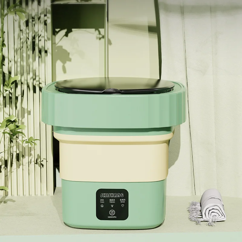 New Mini Folding Washing Machine Portable Student Dormitory Small Socks Underwear Washing Machine For Travel Camping