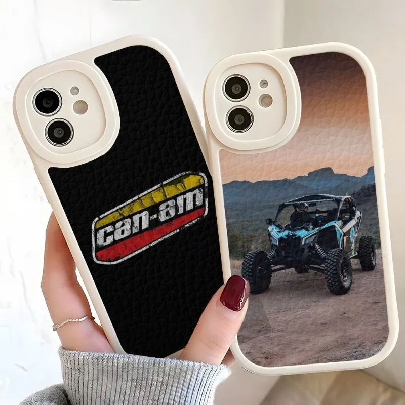 Wild Car Crazy Can-Am Phone Case For Iphone 14 13 12 Pro Max 11 Mini X Xr Xs 7 8 Puls Lambskin Silicone Cover