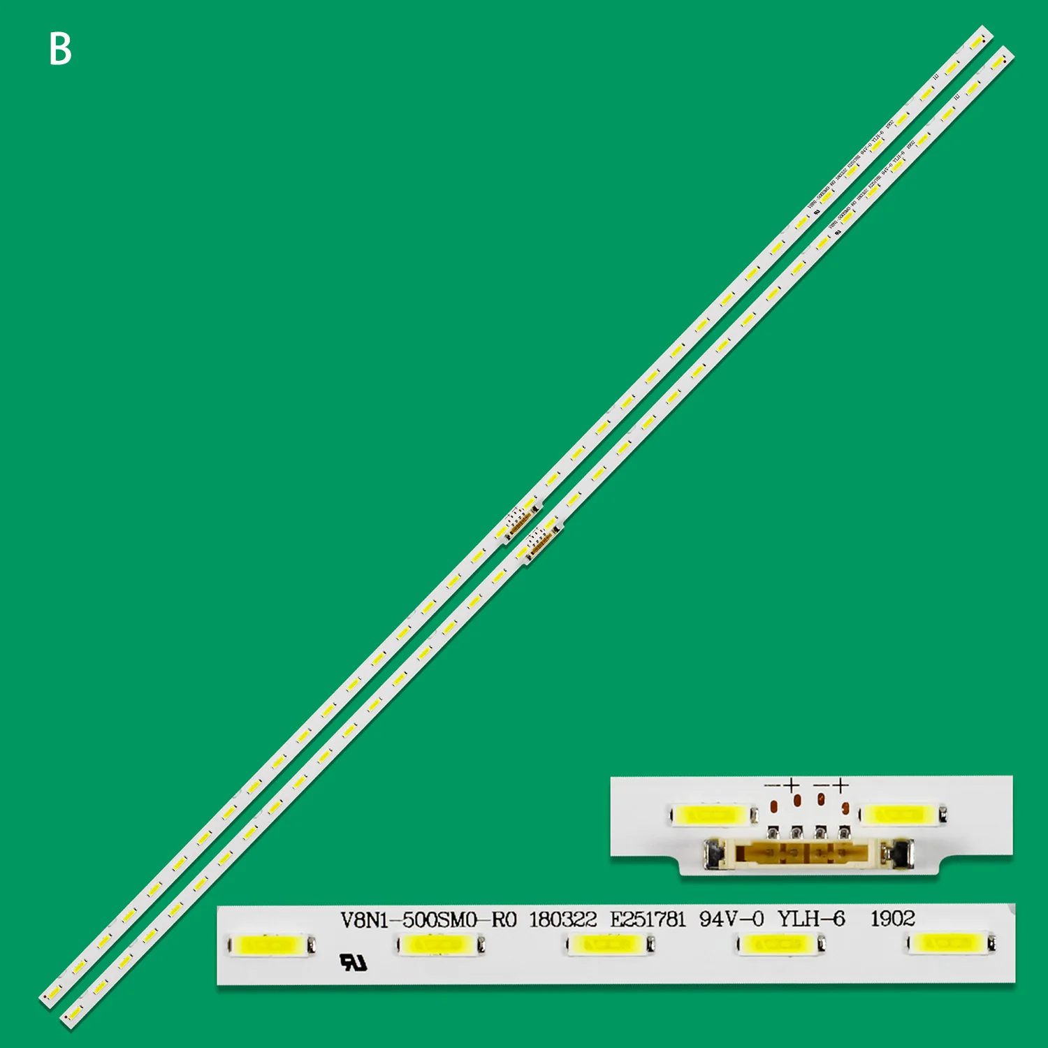 Strip Lampu Latar LED untuk Samsung UE50NU7452U UE50NU7450U UE50NU7450S UE50NU7449U UE50NU7445U UE50NU7442U UE50NU7440U