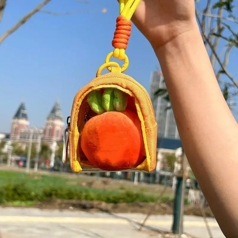 Transparent Mini Coin Purse with Keychain Organizer Storage Bag for Convenient On-the-Go Use