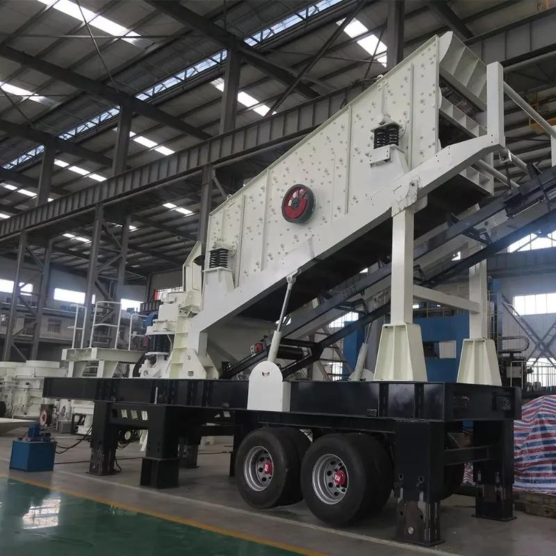 YG Mobile Crushing Plant Portable Mobile Crusher Machine for Basalt Ore Crushing Mining Quarry Heavy Duty Equipment