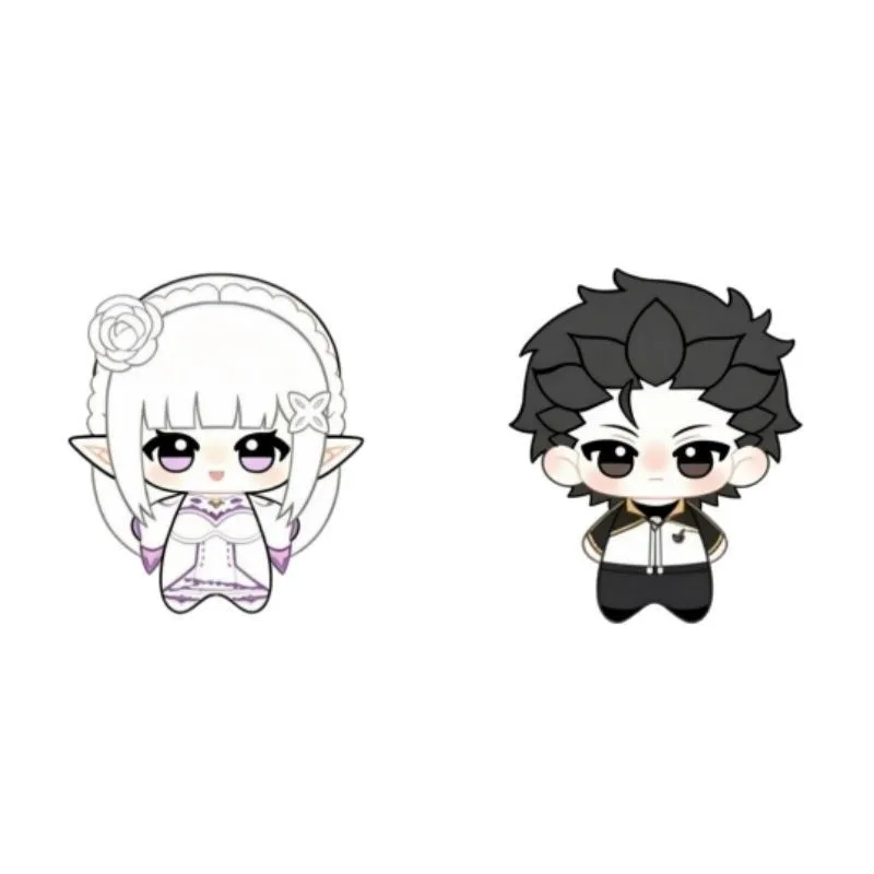 Natsuki Subaru Emilia 10cm Re Zero Starting Life in Another World Attribute Cotton Doll Peripheral Plush Decorative Fans Gifts
