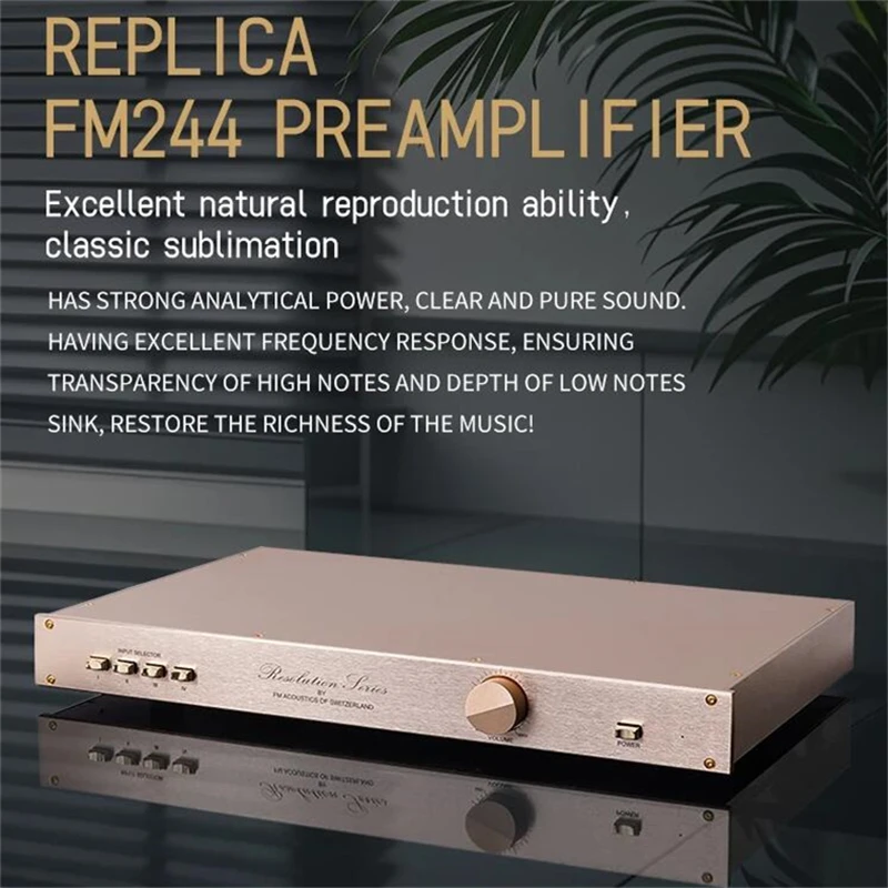 HI END  FM244 Circuit Preamplifier Transistor Amplifier, HIFI Monitoring Preamplifier Separately RCA * 4