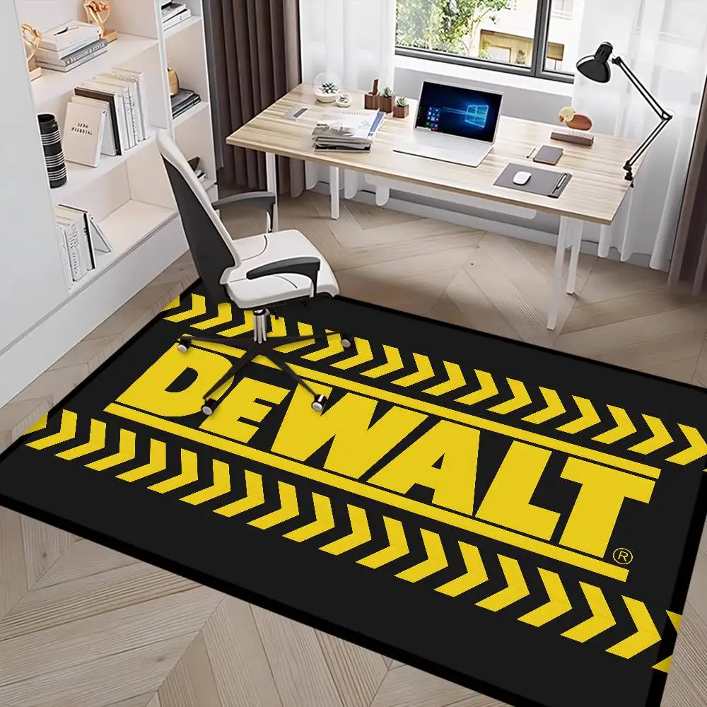 Popular D-DEWALT Logo Floor Mat Non-Slip Laundry Room Mat Laundry Decor Balcony Child Living Room Household Carpets