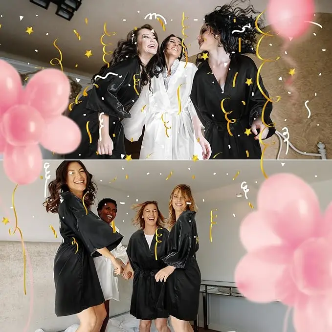 

6 Pieces Bridesmaids Robes for Wedding Bridal Robes Matron Maid of Honor Wedding for Bridal Party Gifts