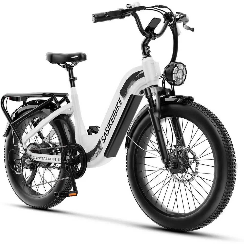 

1500W Peak Power Electric Bike, 48V 20AH Removable Battery, 80-Mile Range, 24 Tires, 7-Speed for Adults & Teens