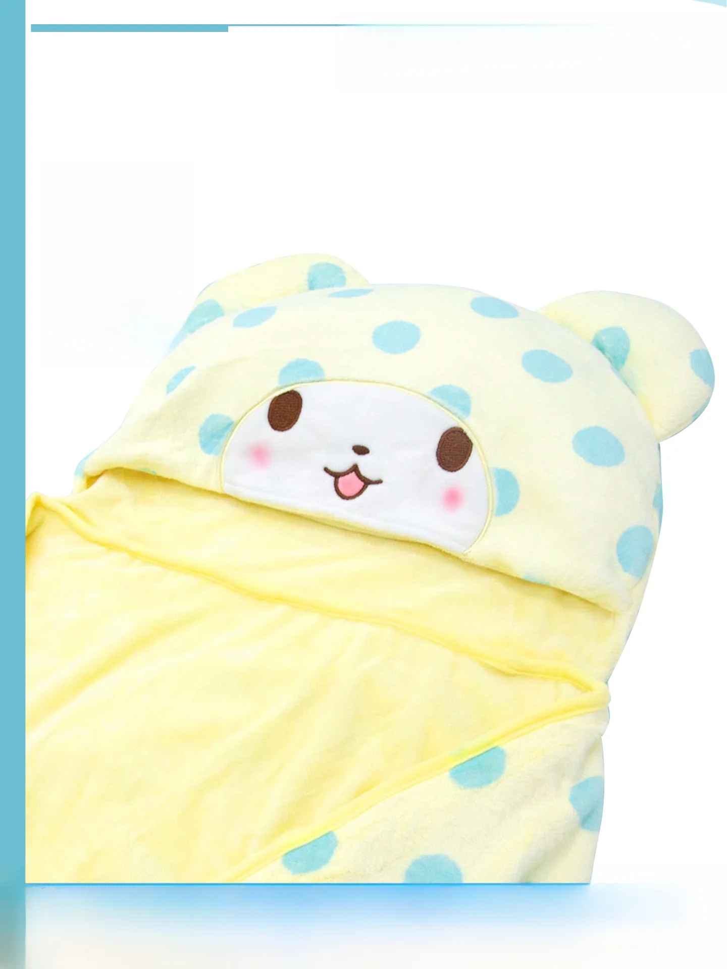 

Плюшевый плед-накидка с капюшоном в виде медведя, женская теплая одежда для сна, осенне-зимнее мягкое уютное одеяло, домашний текстиль бренда