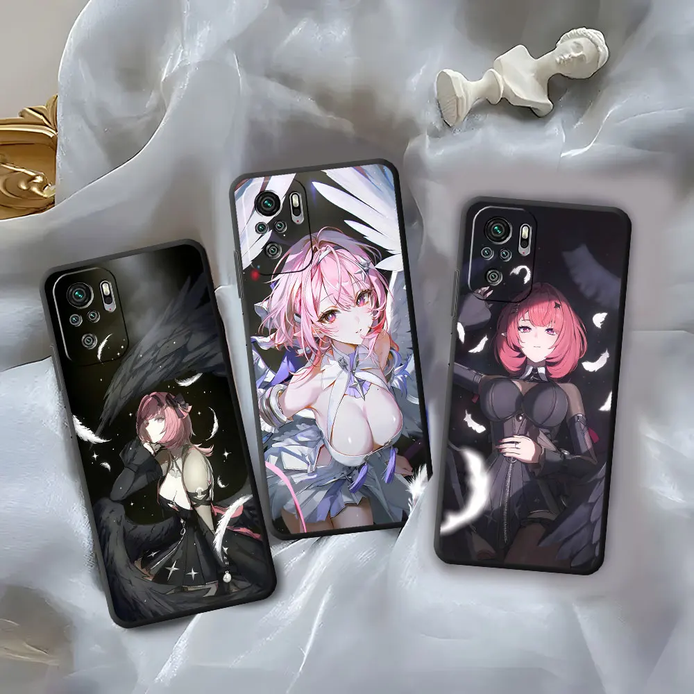 Funda para Teléfono Xiaomi Redmi Note 13 12S 10 10S 12 Pro Plus 11 11E 8 8T 9 9S 7 11S 11T TPU Negra Suave Remielle Dan ZZZ Linda