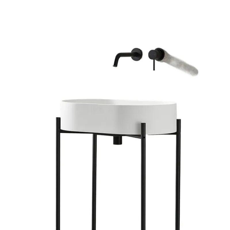 

Column basin, material copper, black, including faucet, including basin, bracket, and all launching accessories.