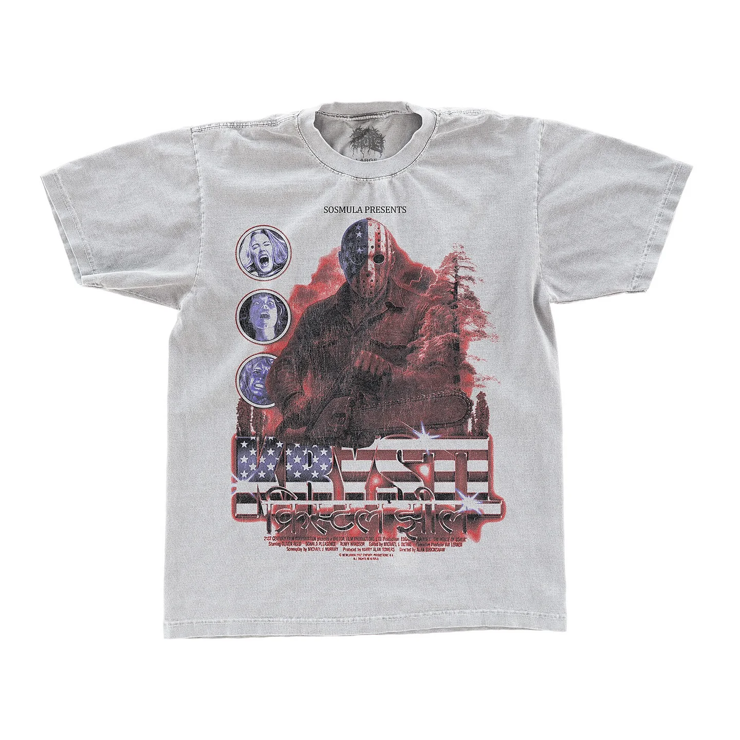 

American horror graphic t shirts harajuku gothic streetwear y2k tops oversized t shirt pro choice vintage men women clothing