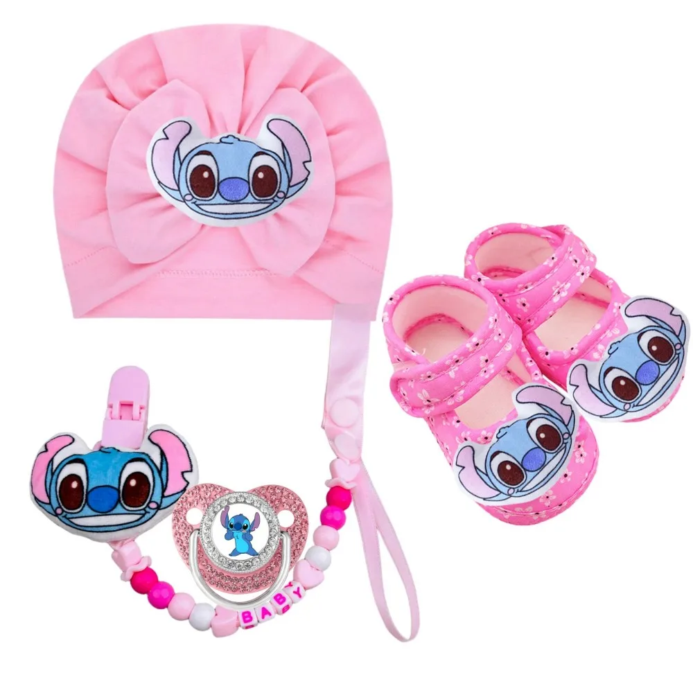 2026 Baby feeding gift set newborn mouth play gift baby chain clip baby hat newborn shoes baby feeding 0-6M view 4