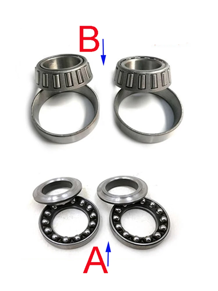 

Motorcycle Neck Bearing Set for Suzuki Haojue Lifan Qjmotor Jingcheng GS125 HJ125 GN125 QS125 JC125 Motorbike Steering Bearing