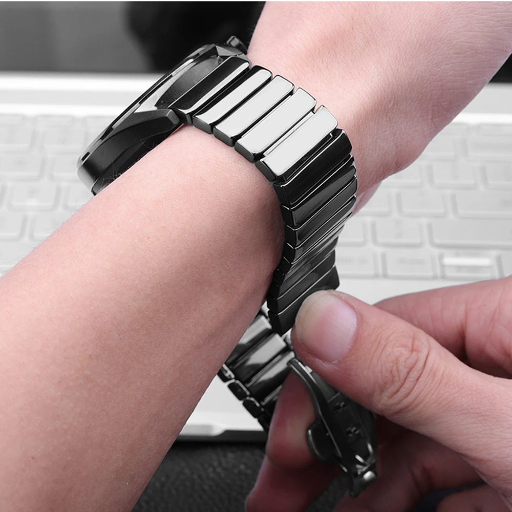 22mm 20mm Ceramic Strap for Samsung Galaxy Watch 6/5/4/3/Active 2/Gear S3/Huawei Watch GT/4/3/2 Watchbands for Amazfit GTR 4 3