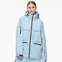 Winter Waterproof Hooded Women Ski Jackets Outdoor Mountain Sport Man Snowboard Coats Windproof Motorcycle Female Snow Clothes