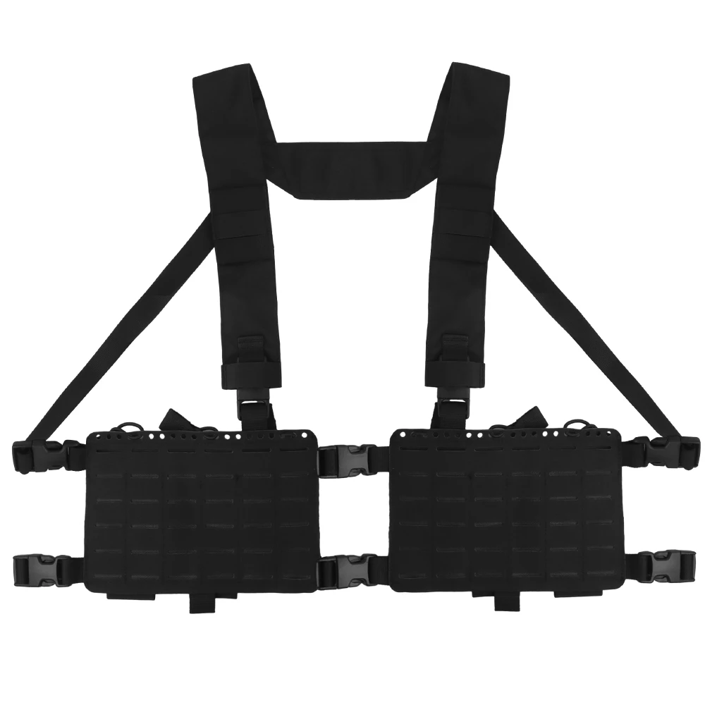 Tactical Alpha Chest Rig Split Chassis MOLLE Double-sided Plate Hunting Vest Expand Shooting Airsoft Magazine Bag Carrying Gear