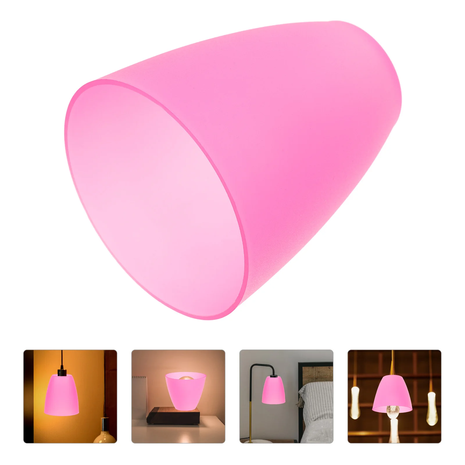 

2Pcs Plastic Lamp Shades Small Decorative Pendant Lamp Cover for Desk Bedside Study Room Indoor Light Cover Light Shade